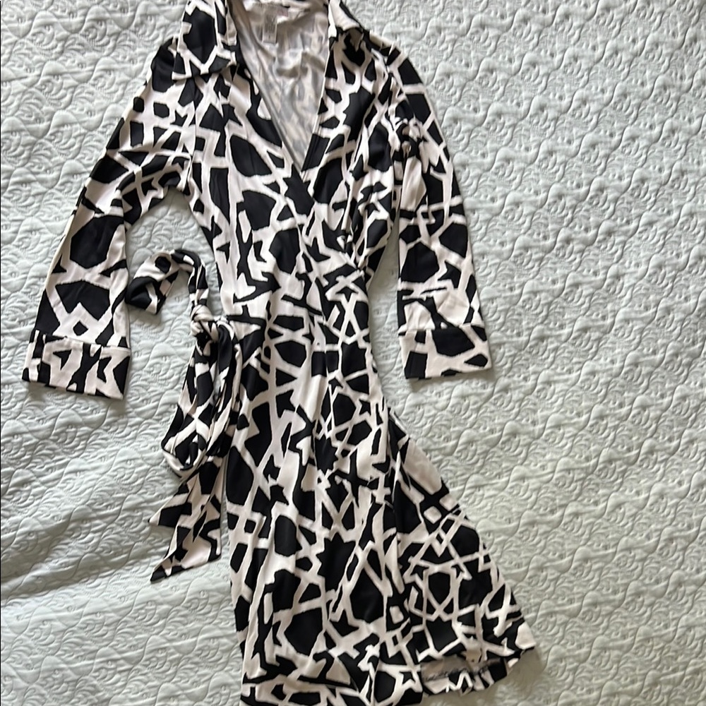 Diane von Furstenberg Vintage Silk Jersey  Wrap Dress
